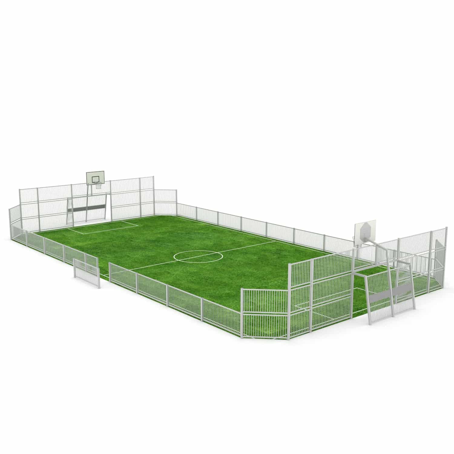 Multisport veld 13x27m - staal