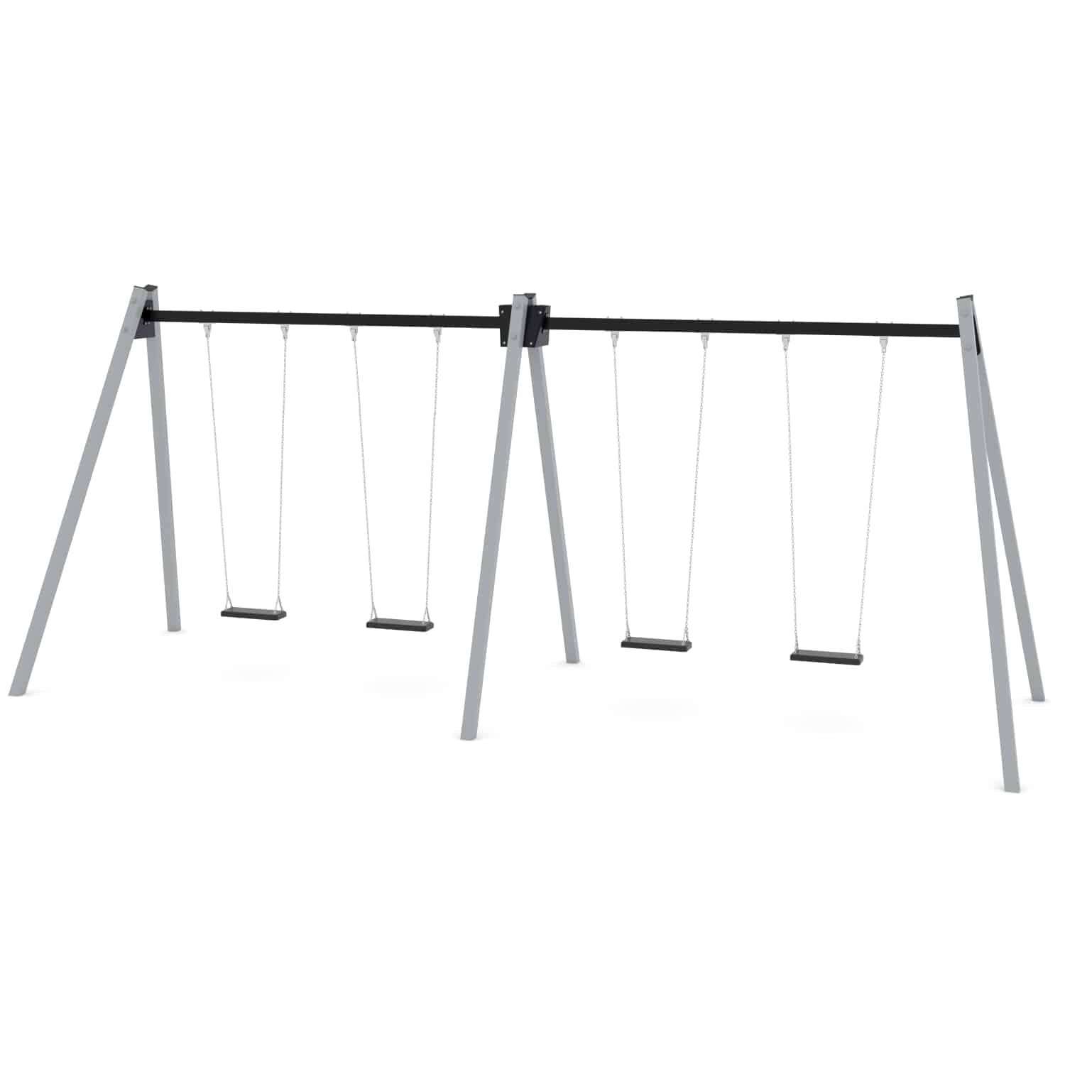 Schommel dubbel 4 zit H 250 cm
