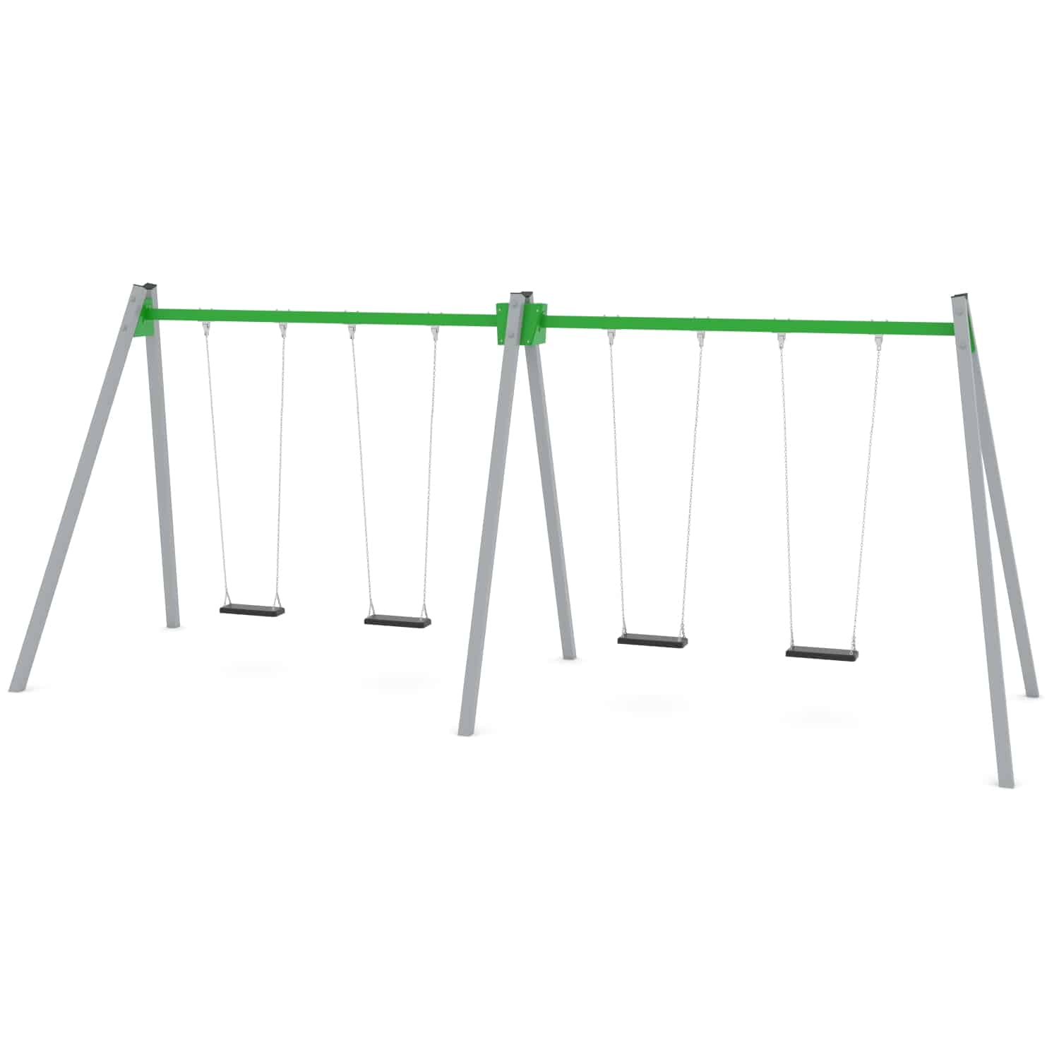 Schommel dubbel 4 zit H 250 cm