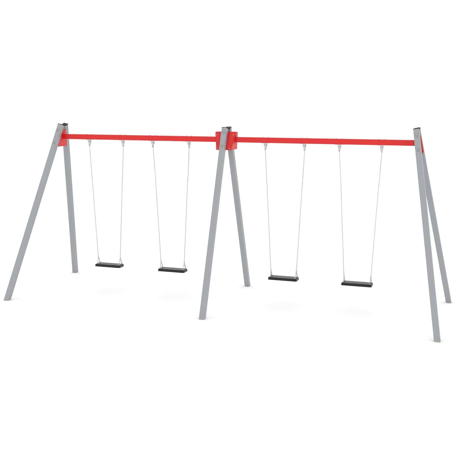 Schommel dubbel 4 zit H 250 cm