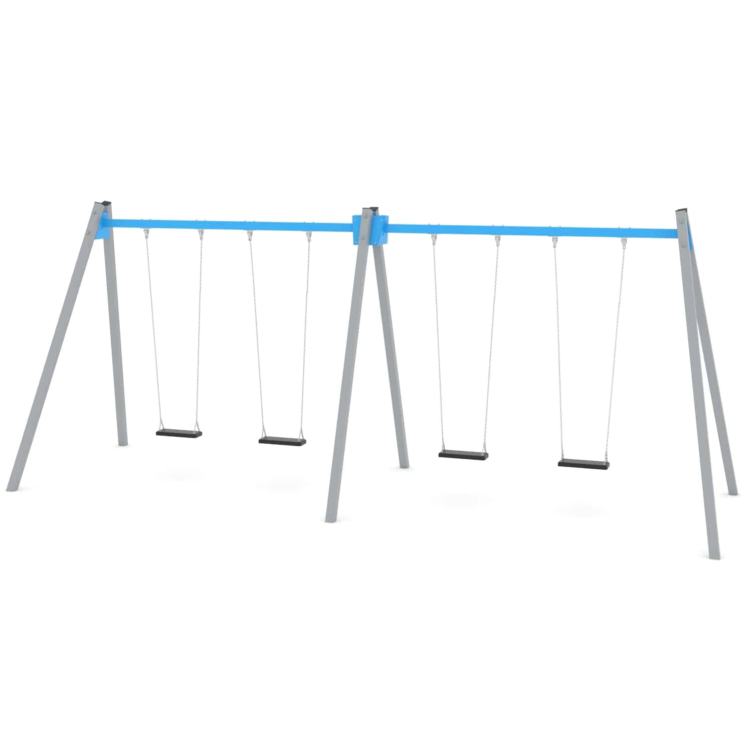 Schommel dubbel 4 zit H 250 cm