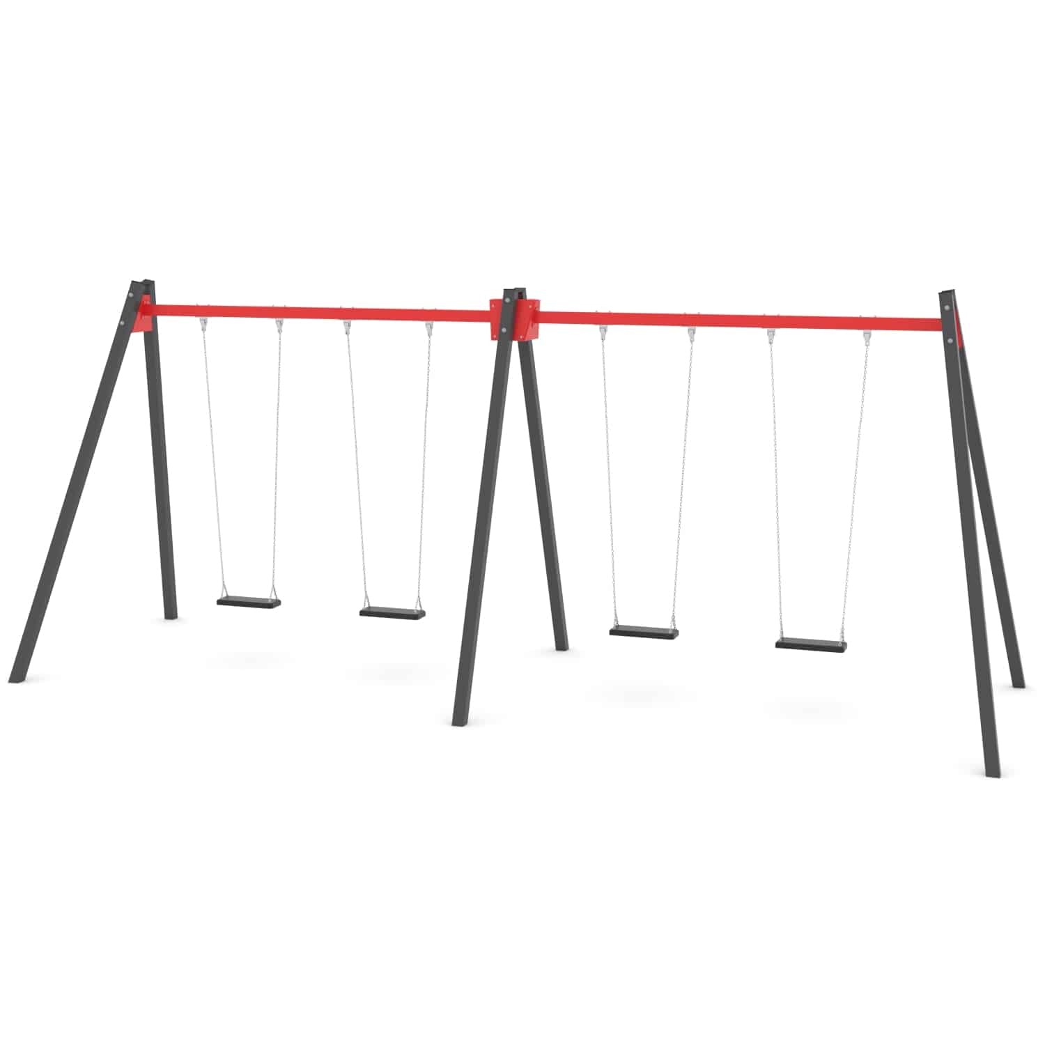 Schommel dubbel 4 zit H 250 cm