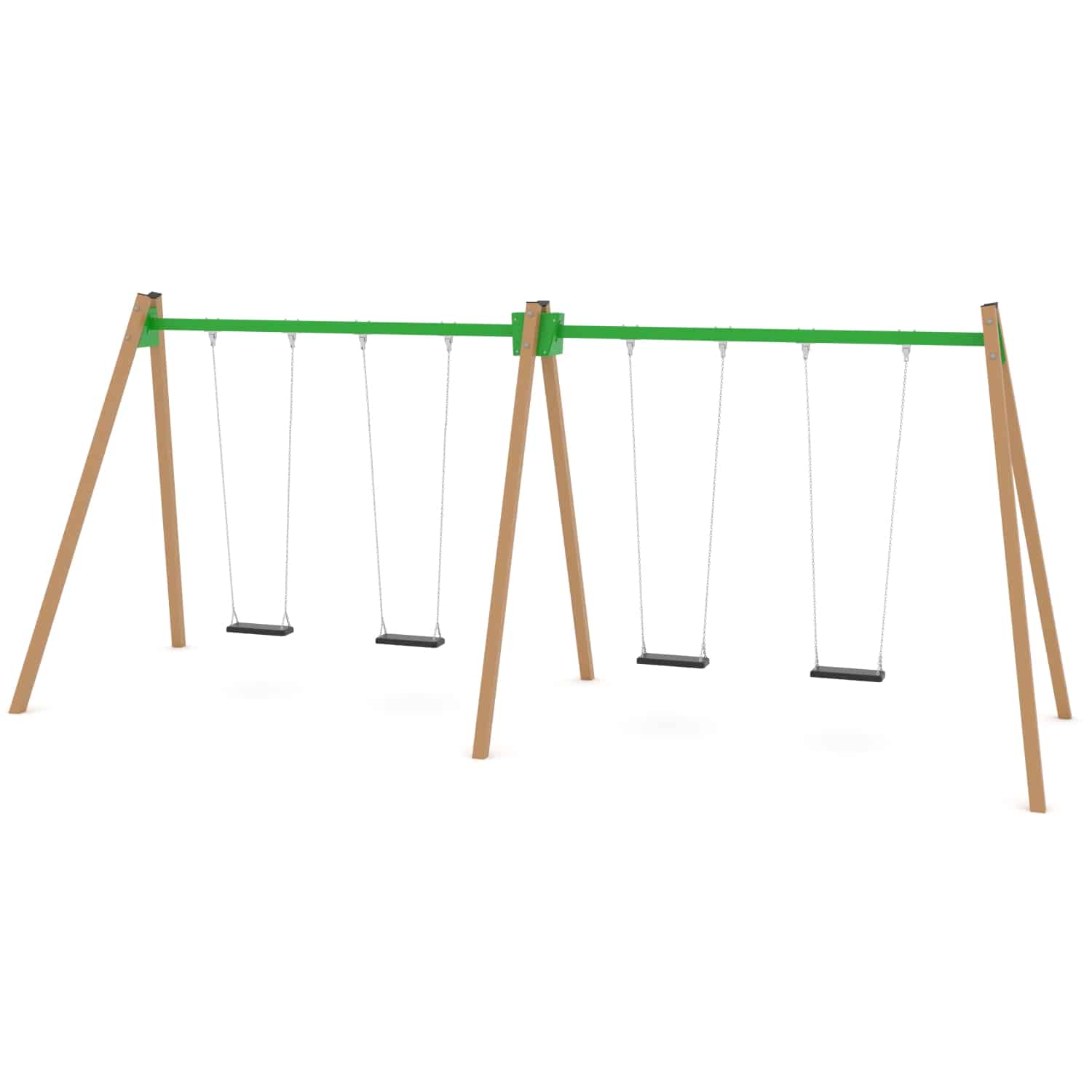 Schommel dubbel 4 zit H 250 cm