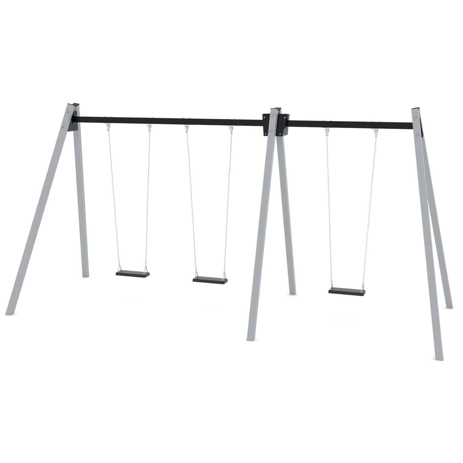 Schommel dubbel 3 zit H 250 cm