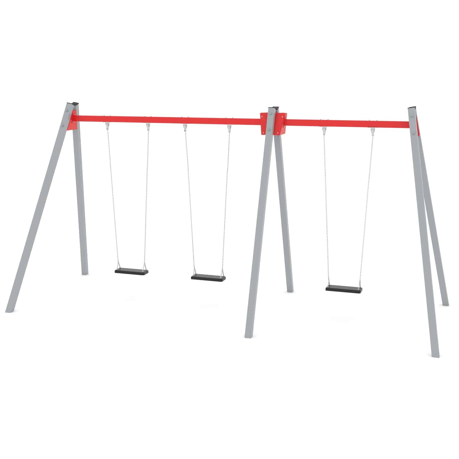 Schommel dubbel 3 zit H 250 cm