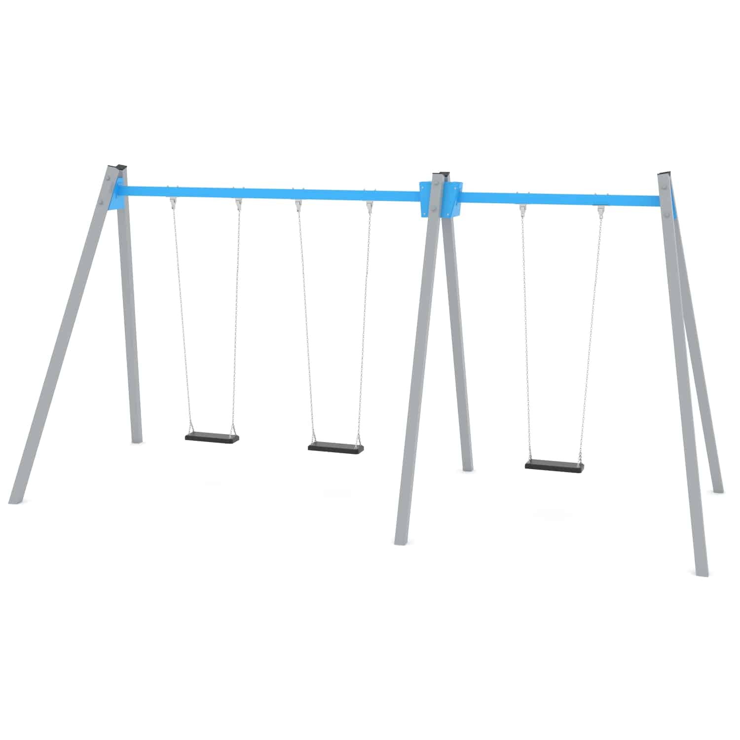Schommel dubbel 3 zit H 250 cm