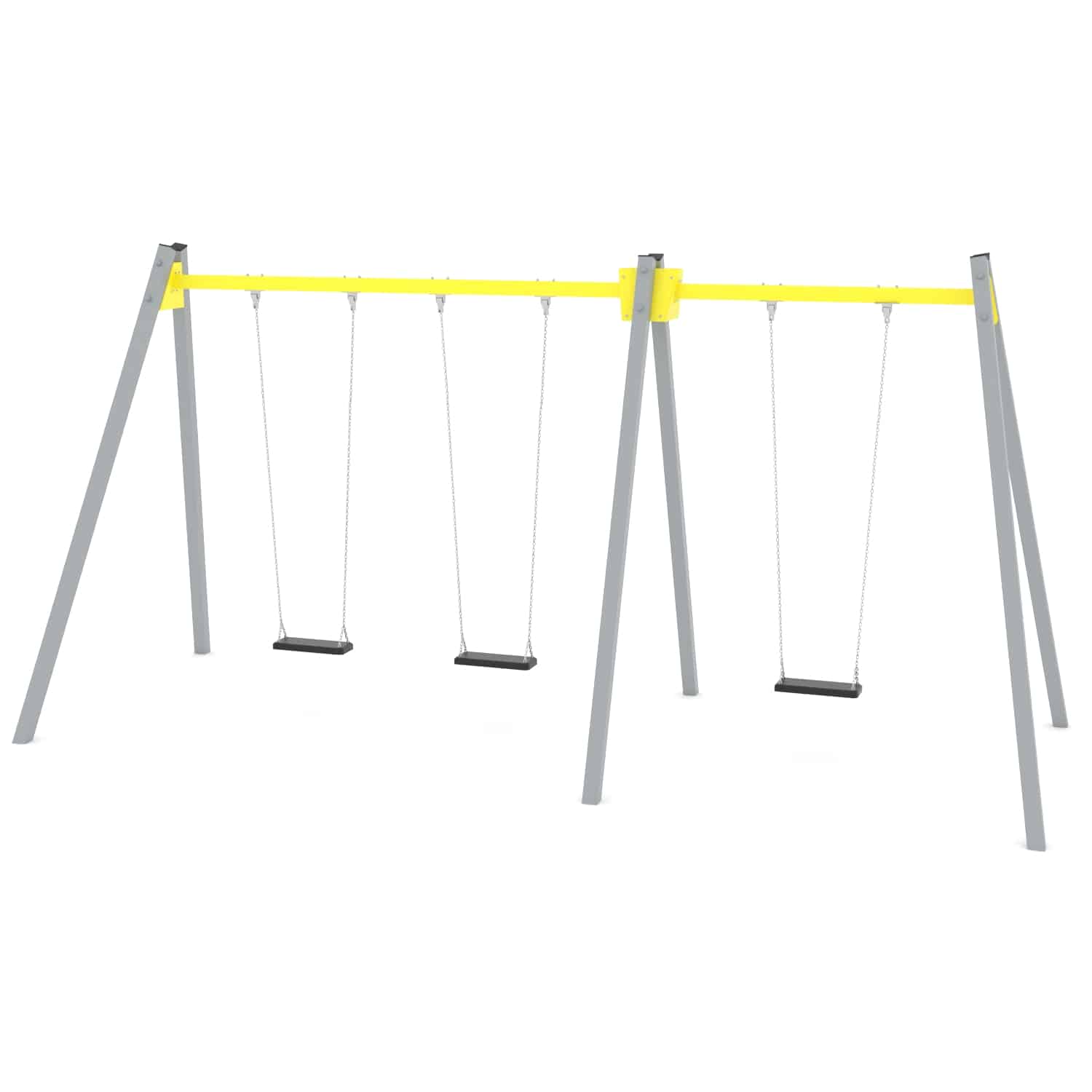 Schommel dubbel 3 zit H 250 cm