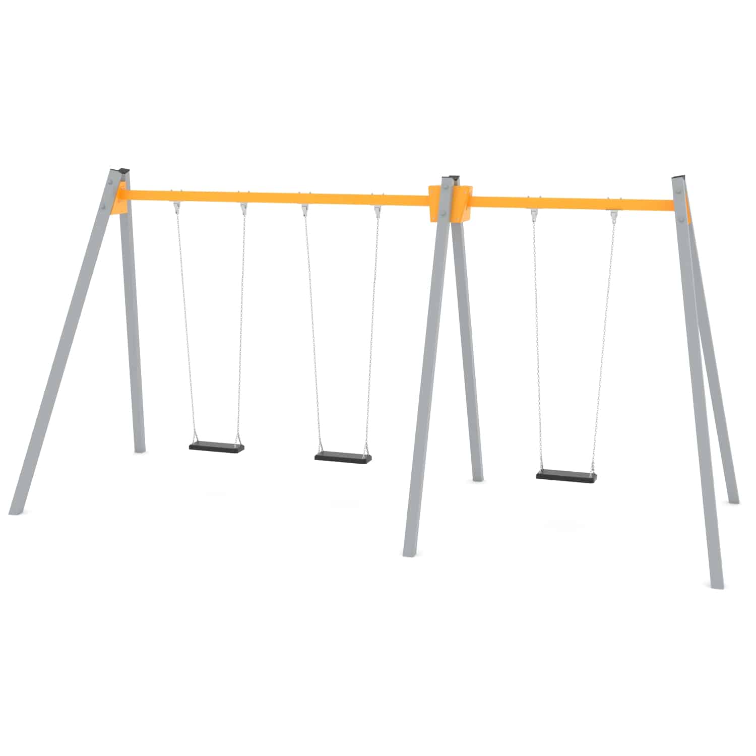 Schommel dubbel 3 zit H 250 cm