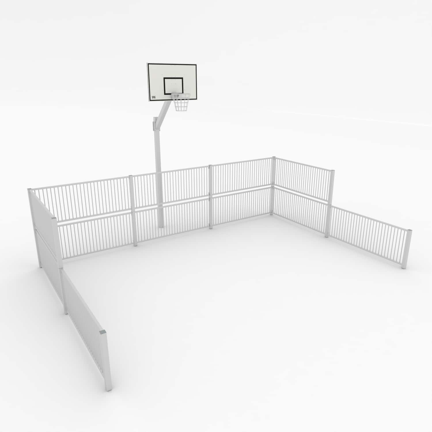 Multisport veld - basket half court - staal
