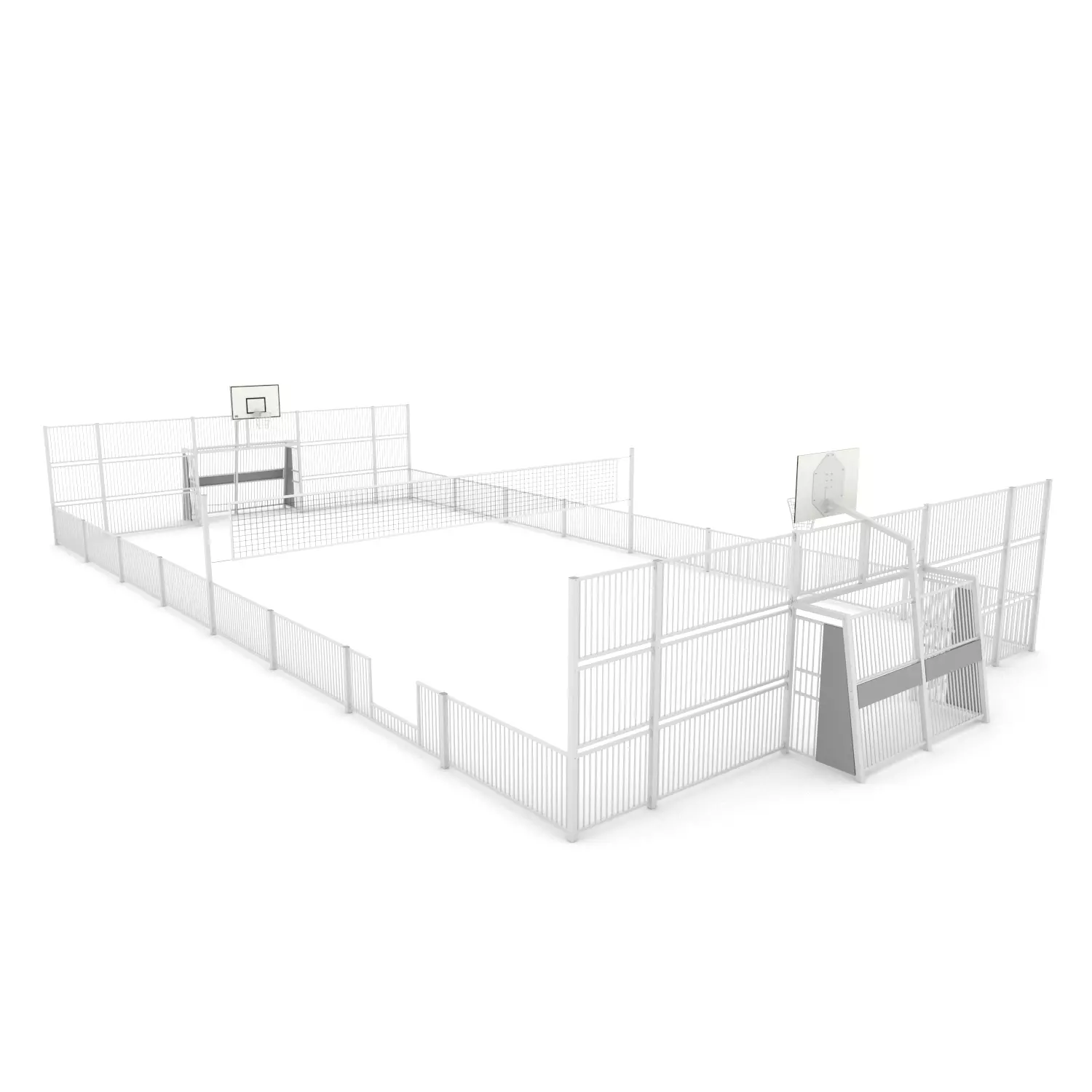 Multisport veld 11x22m - staal