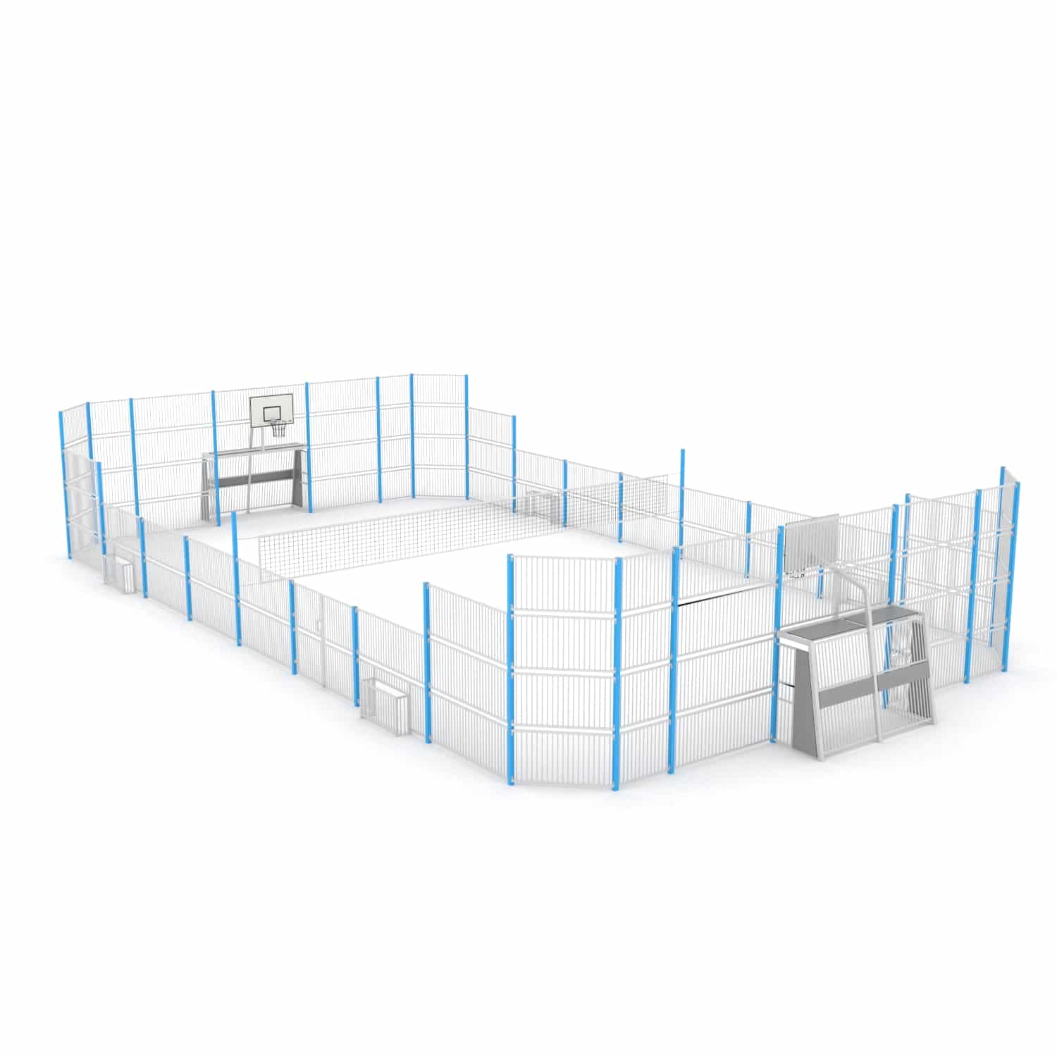 Multisport veld 13x25m - staal