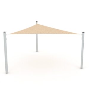 Schaduwdoek driehoek staal