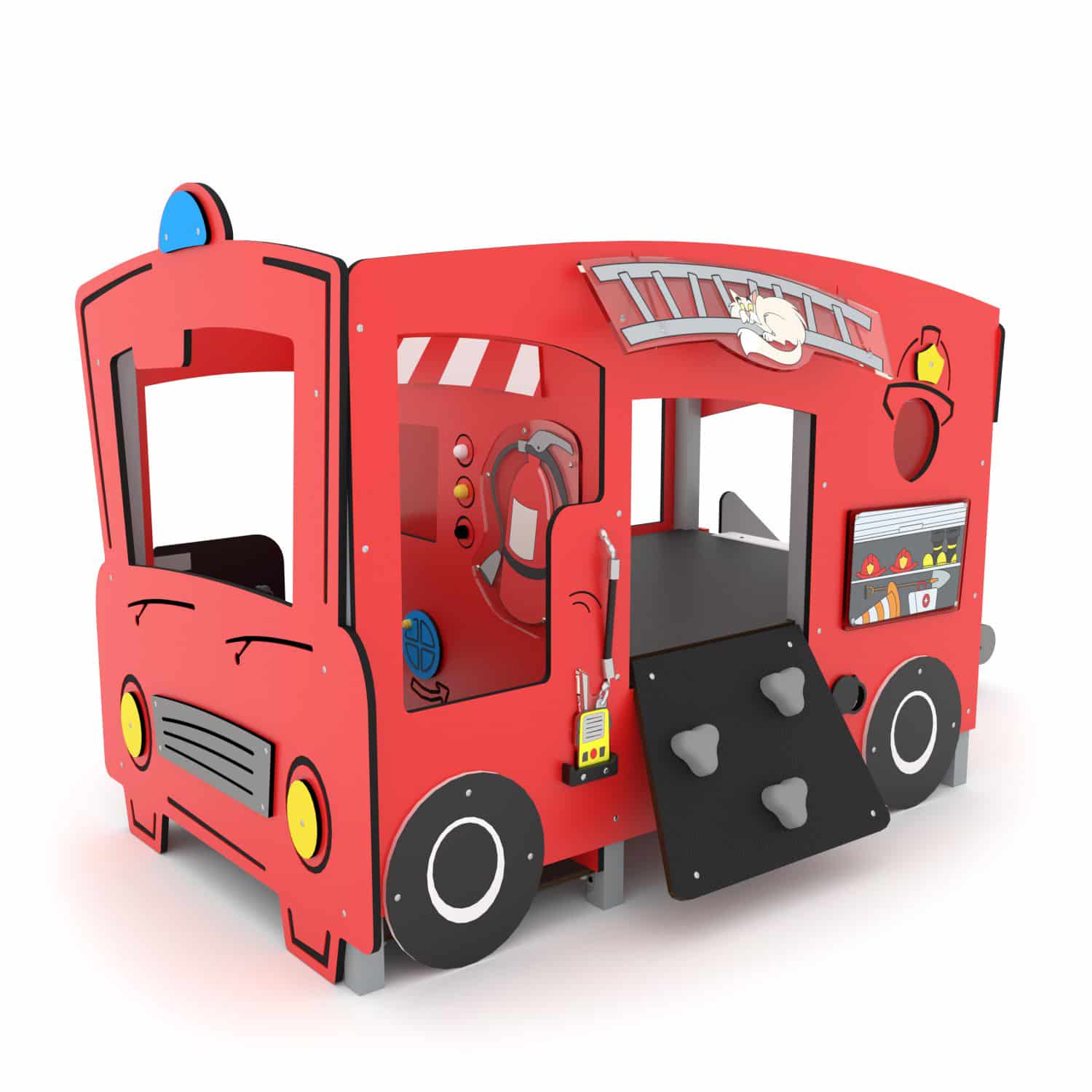 Brandweerwagen met glijbaan
