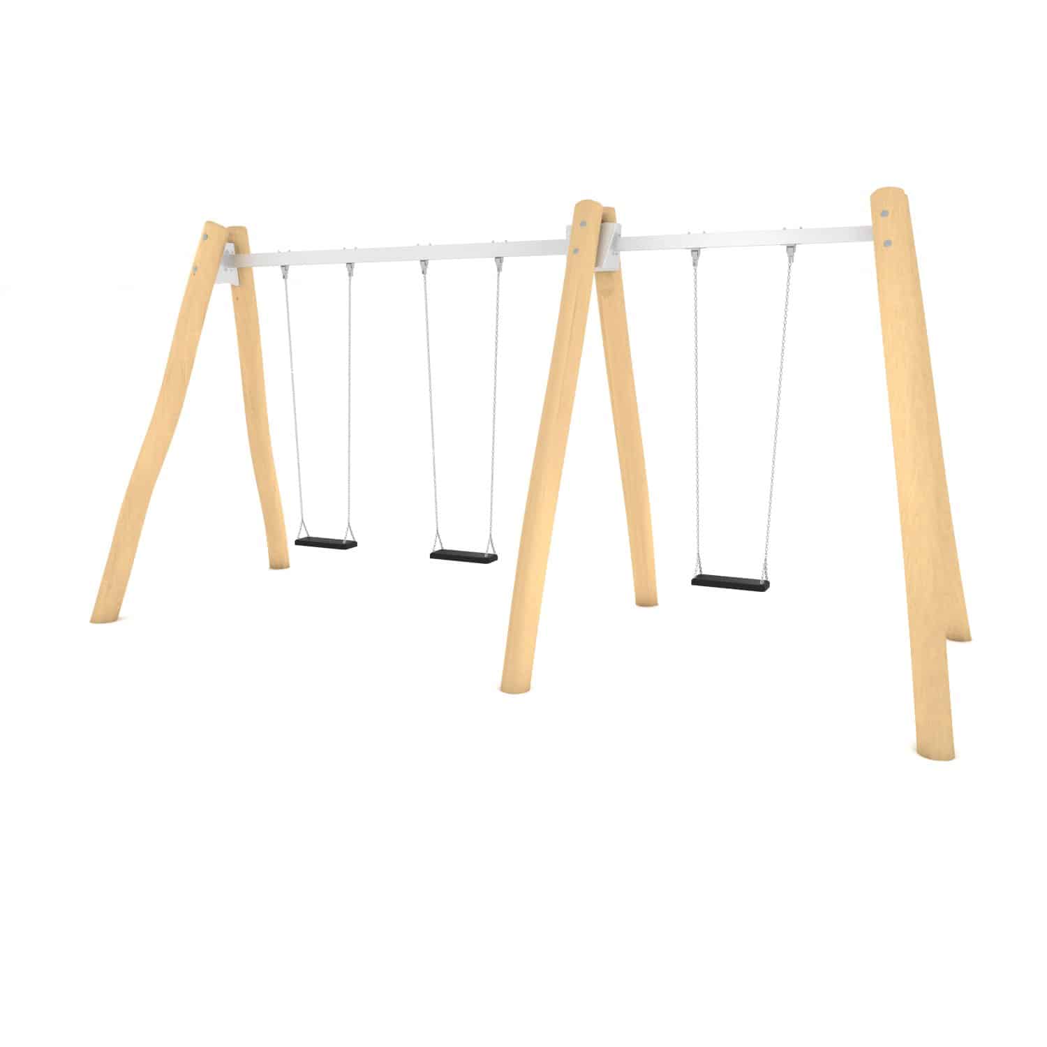 Robinia schommel dubbel 3 zit H 250 cm