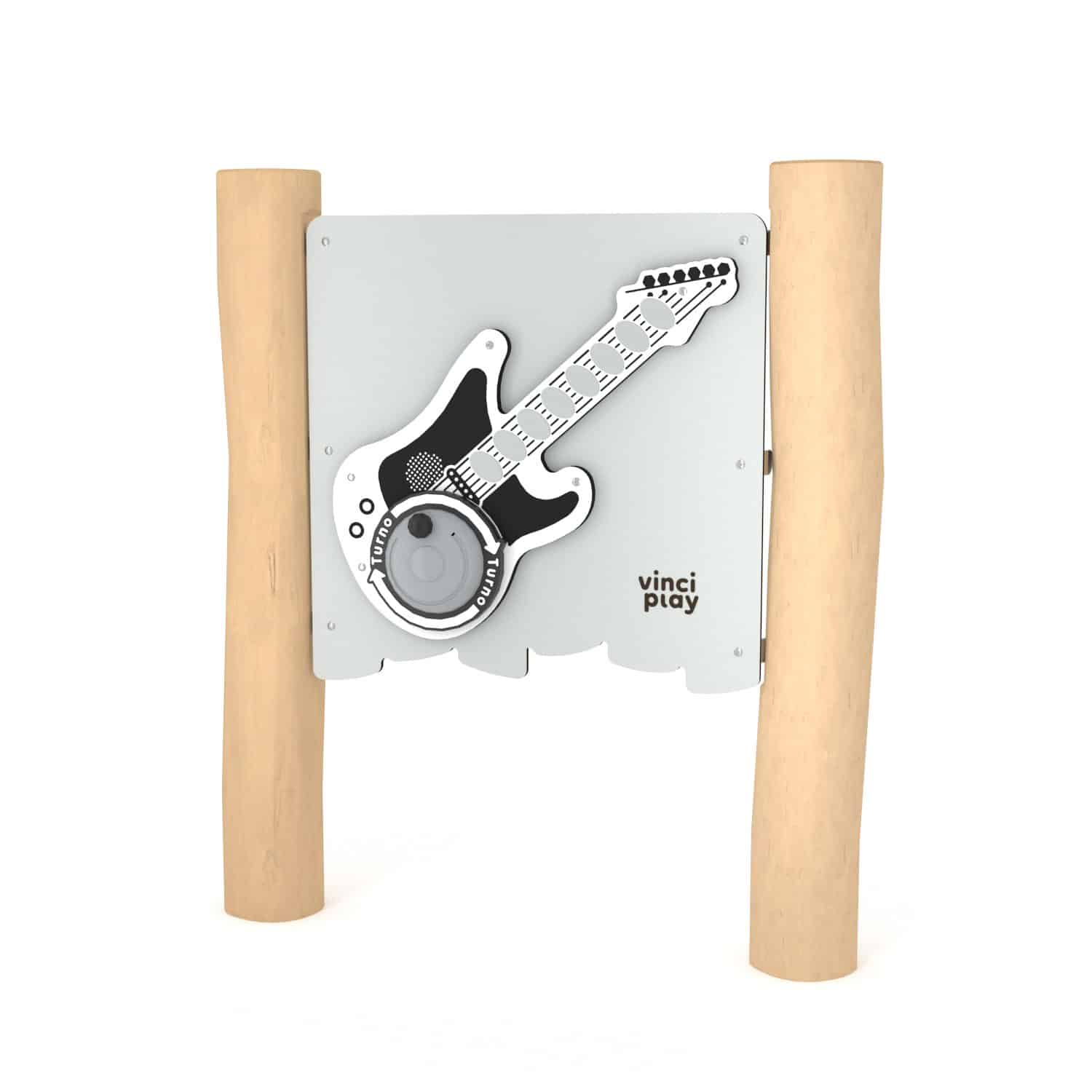 Robinia muziekpaneel gitaar