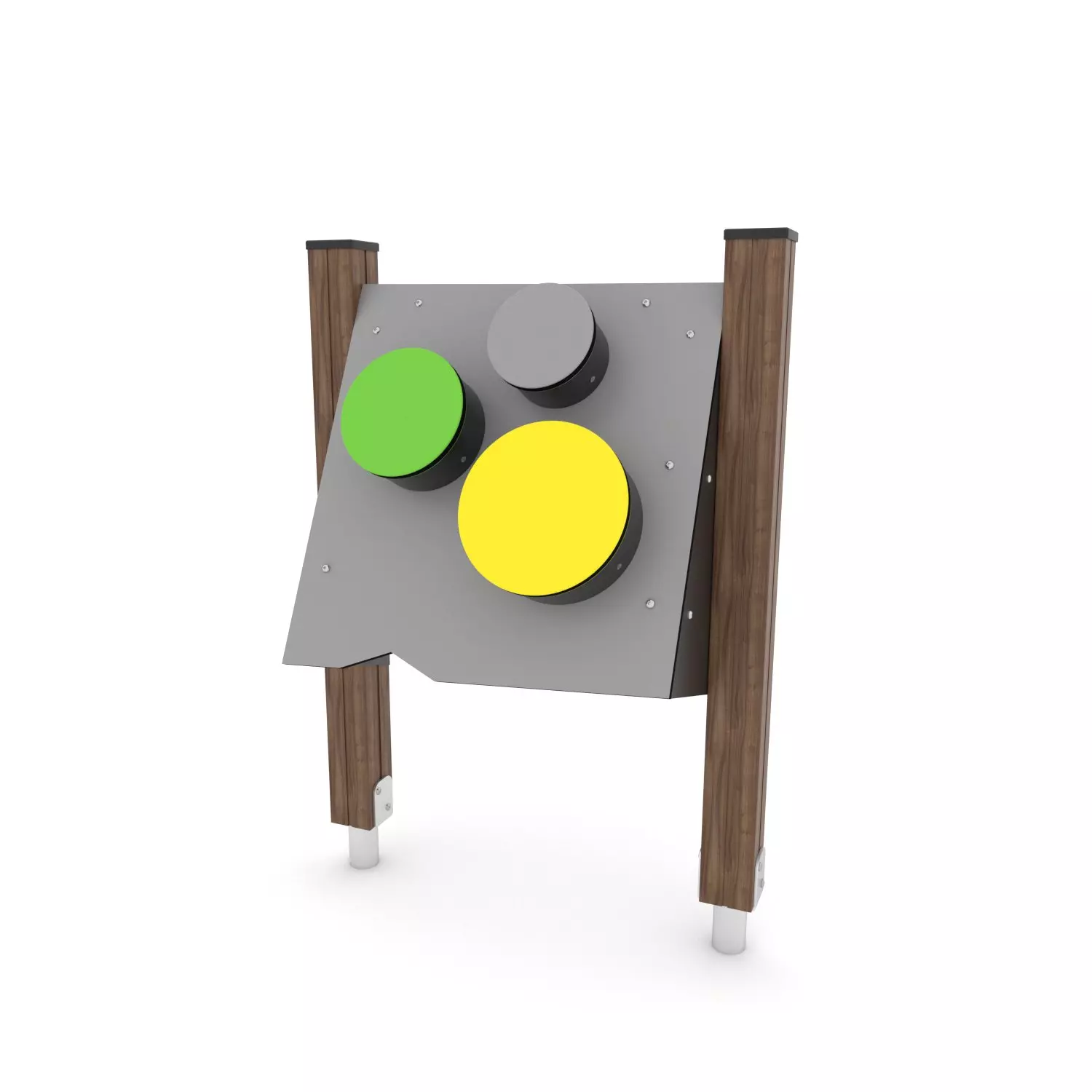 Speelpaneel trommels hout