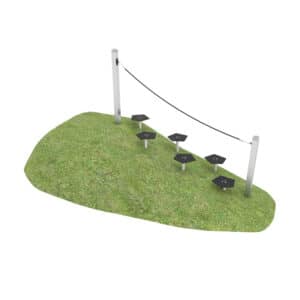 Helling steps met touw