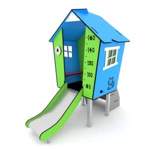 Speelhuisje met glijbaan