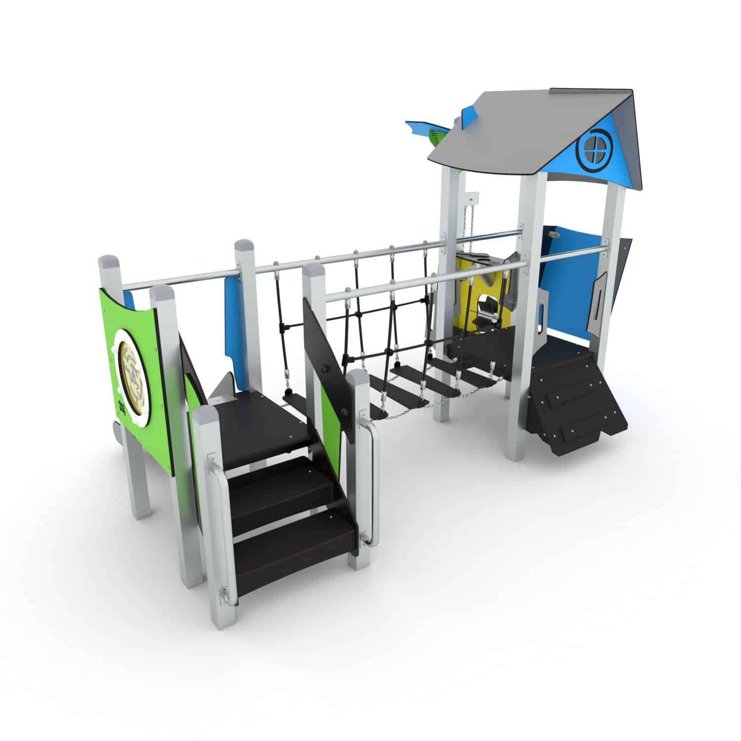 Zandspeelcombinatie met waggelbrug