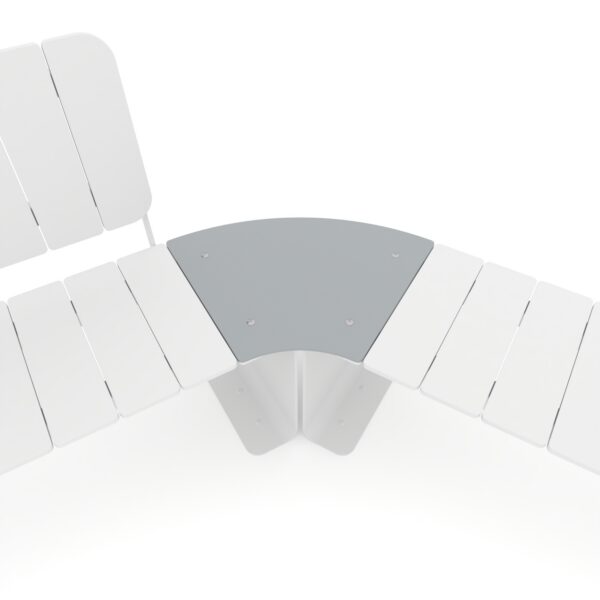 Verbinding metalen parkbanken