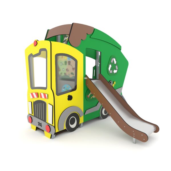 De vuilniswagen