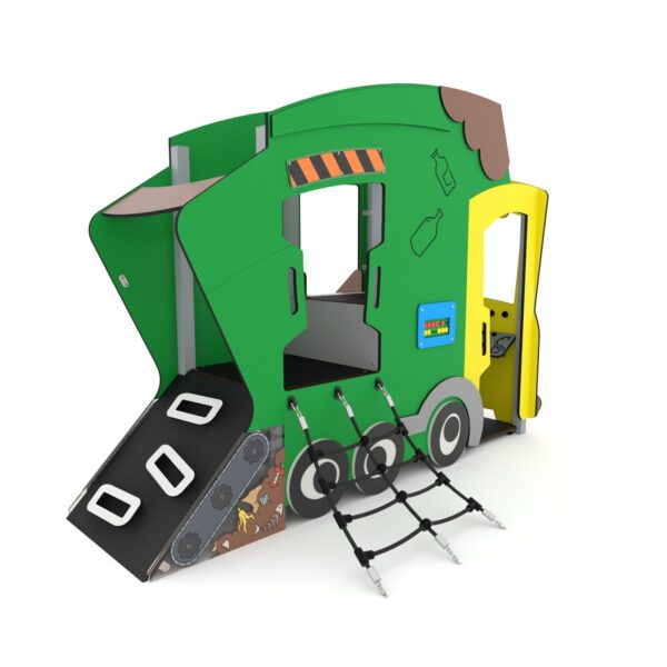 De vuilniswagen