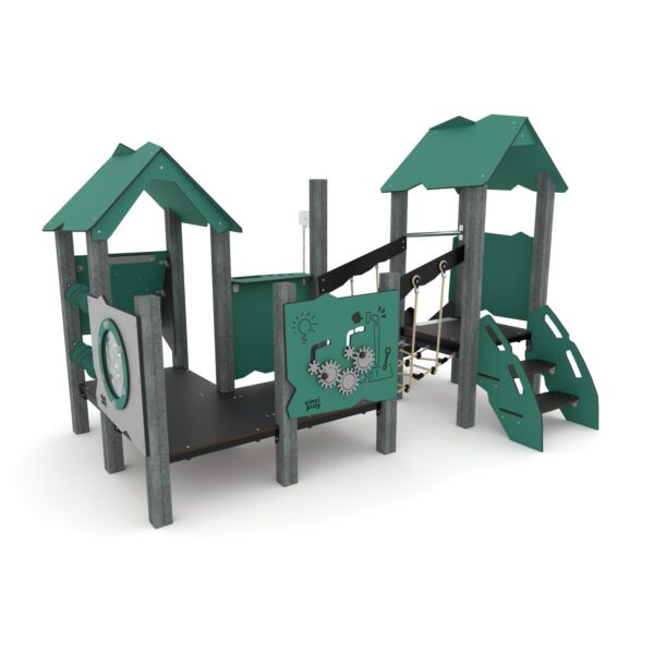 Speeltorencombinatie met zandtakel Recycled